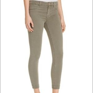 J BRAND Cuffed Sateen Jeans